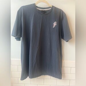 Percival Men's T Shirt Embroidered Spaceman - size XL, blue grey